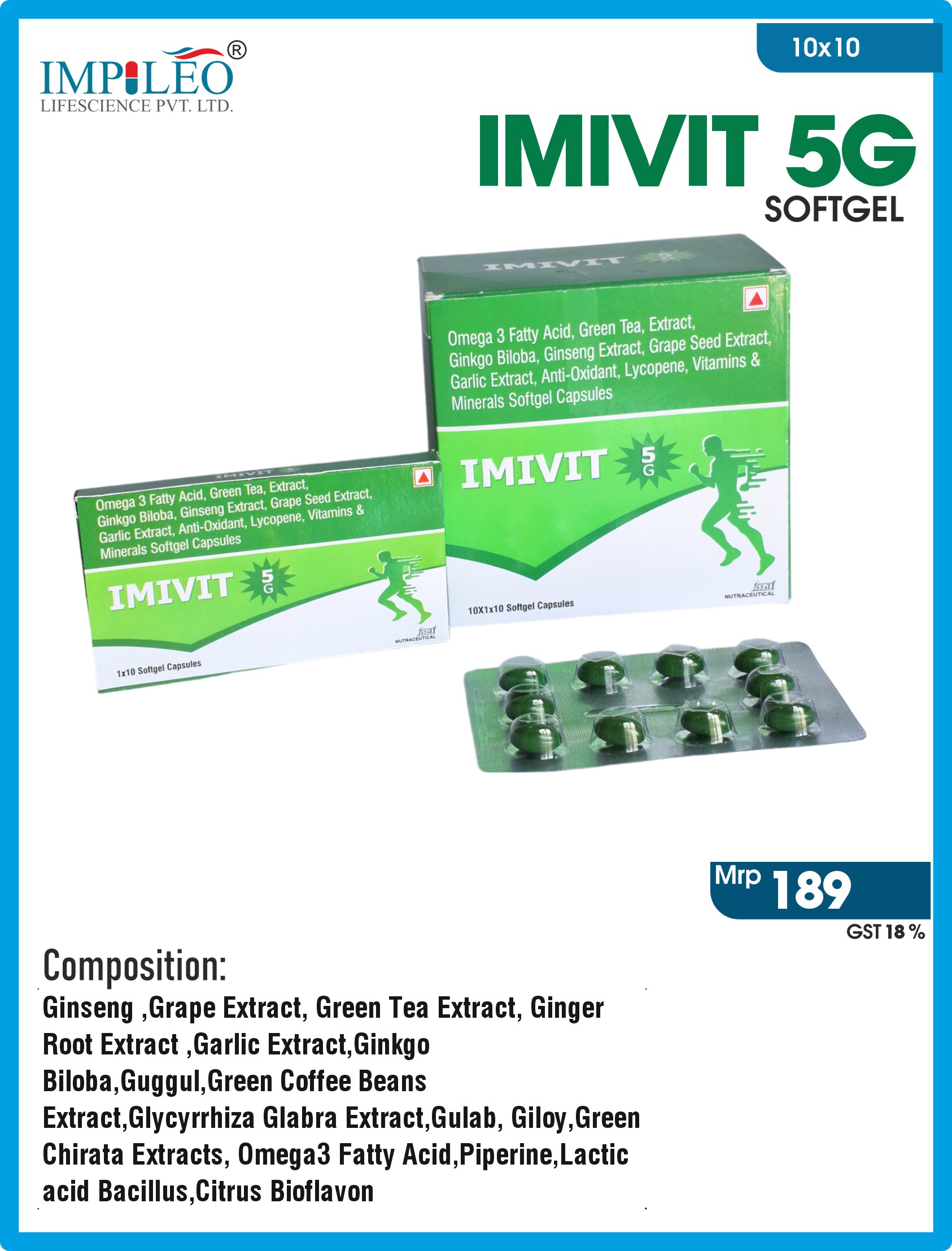 Reliable Production Partners: IMIVIT 5G Softgel Capsules by Third Party Manufacturing in India